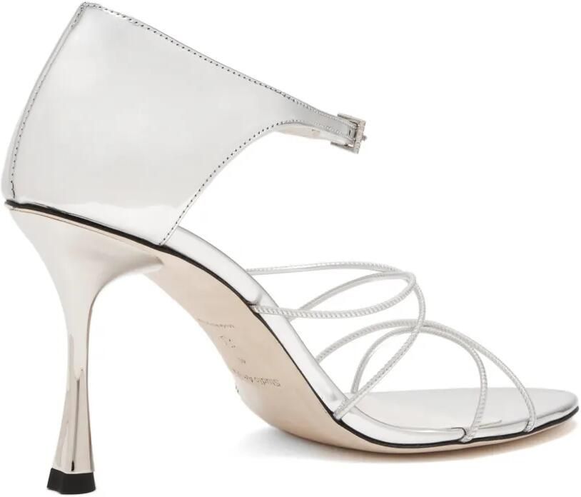 Studio Amelia Greta sandalen met bandjes en hak Zilver - Foto 4