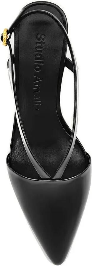 Studio Amelia Halo slingback pumps Zwart - Foto 4