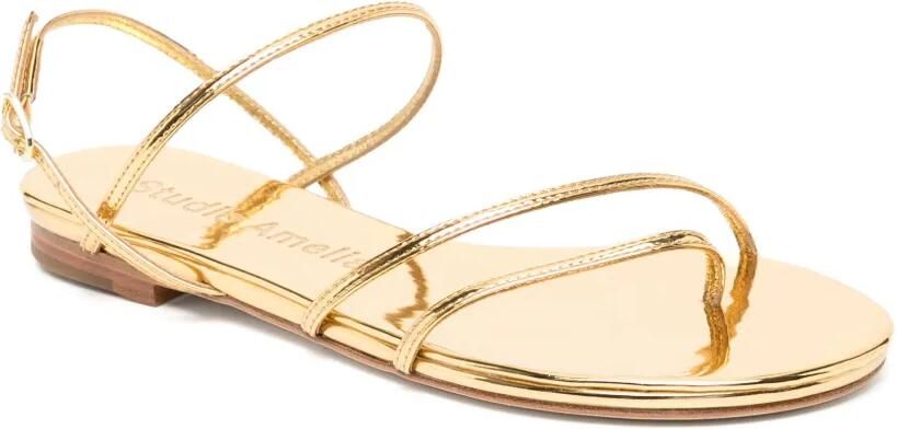 Studio Amelia Helix platte sandalen Goud - Foto 2