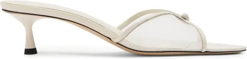 Studio Amelia Jacques 50 sandalen met mesh vlak Wit