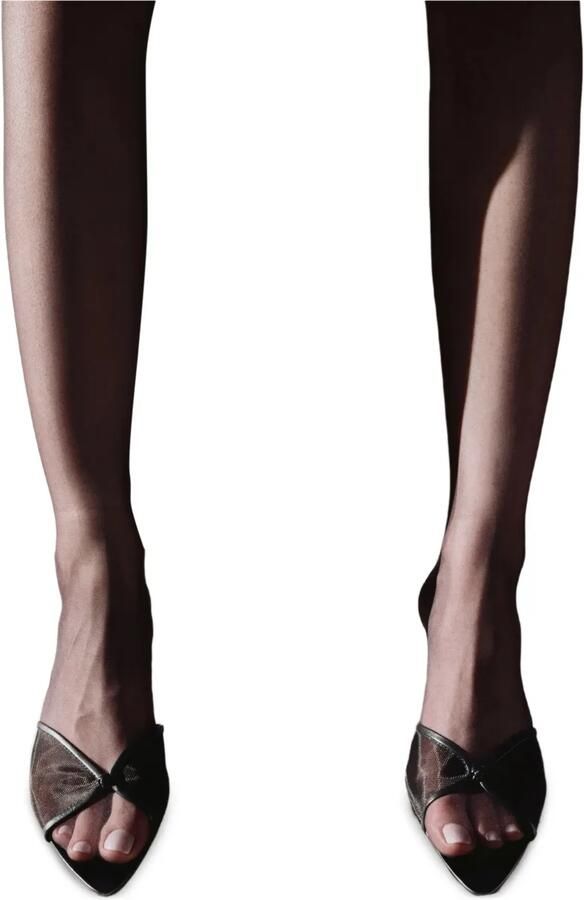 Studio Amelia Jacques sandalen met mesh vlak Zwart - Foto 2