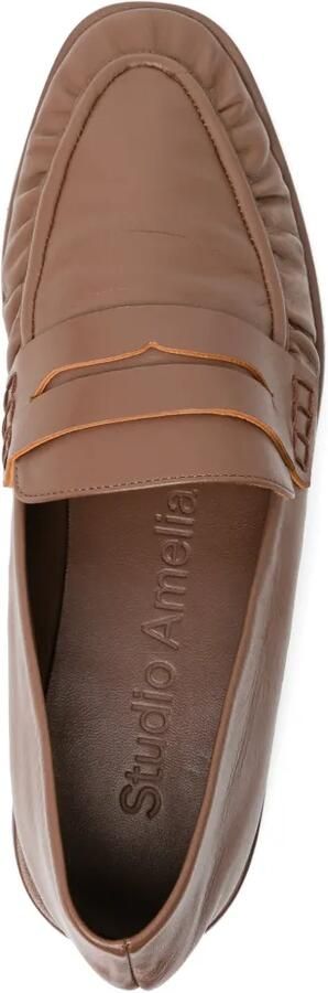 Studio Amelia Leren loafers Bruin - Foto 4