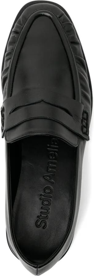 Studio Amelia Leren loafers Zwart - Foto 4