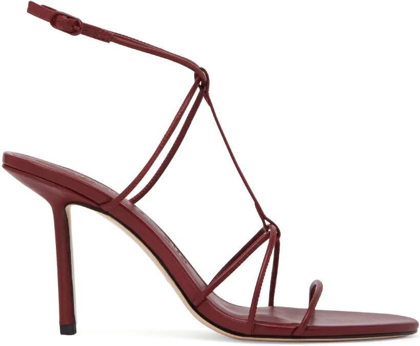Studio Amelia Minuit leren sandalen met bandjes Rood