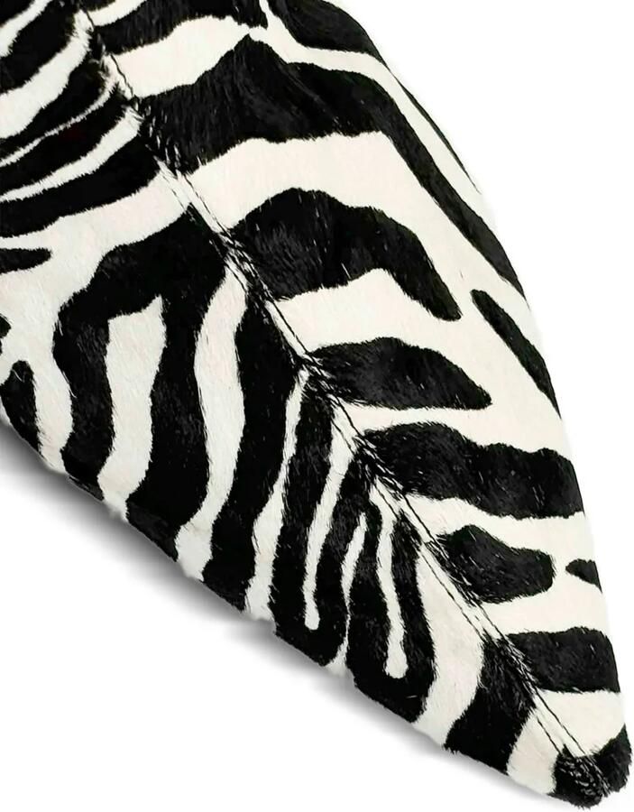 Studio Amelia Petra enkellaarzen met zebraprint Wit - Foto 5