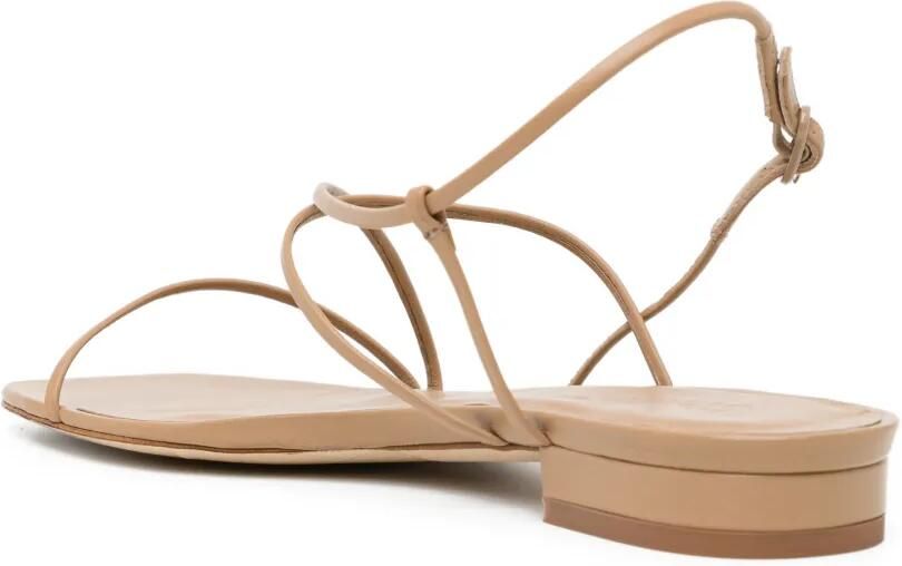 Studio Amelia Sandalen met gekruiste bandjes Beige - Foto 3