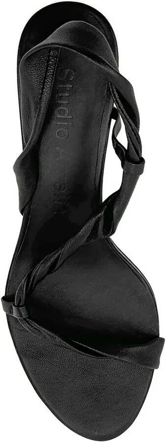 Studio Amelia Siena sandalen met gedraaid bandje Zwart - Foto 4