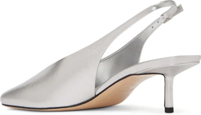 Studio Amelia Sierra 50mm slingback pumps met vierkante neus en hak Zilver - Foto 2