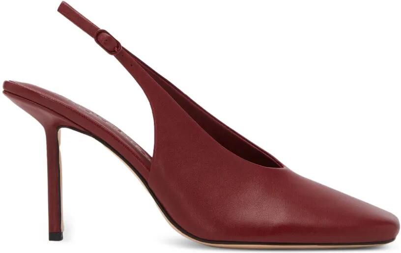 Studio Amelia Sierra slingback pumps met vierkante neus Rood
