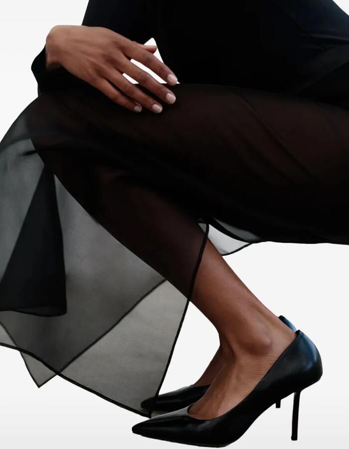 Studio Amelia Vivonne pumps met puntige neus Zwart - Foto 2
