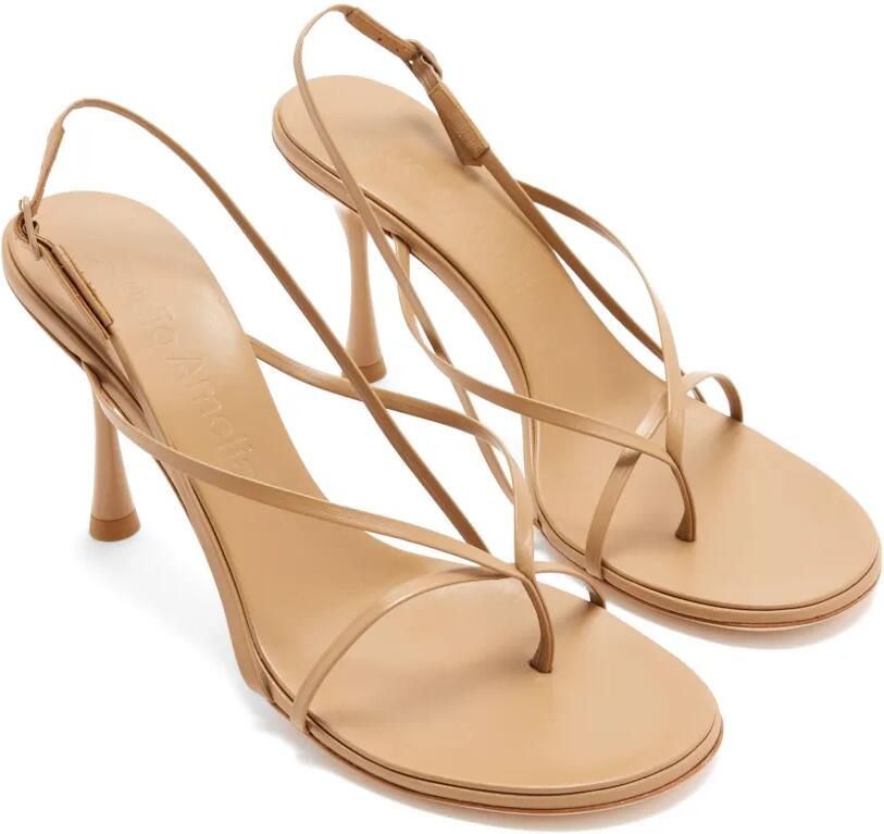 Studio Amelia Wishbone 90 sandalen met bandjes en hak Beige - Foto 2