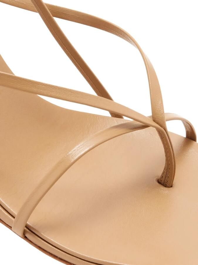 Studio Amelia Wishbone 90 sandalen met bandjes en hak Beige - Foto 3