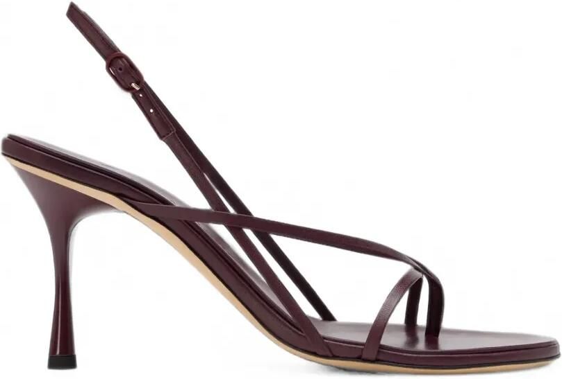 Studio Amelia Wishbone leren sandalen Rood