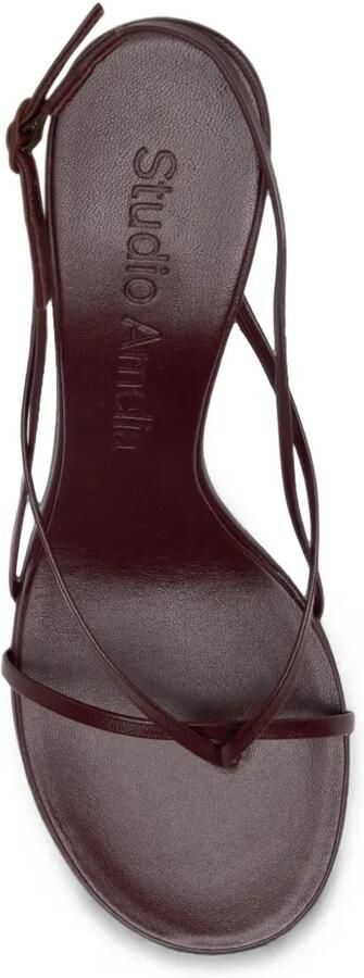 Studio Amelia Wishbone leren sandalen Rood - Foto 5
