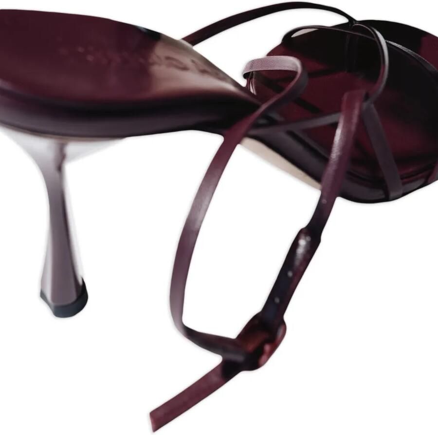 Studio Amelia Wishbone leren sandalen Rood - Foto 2