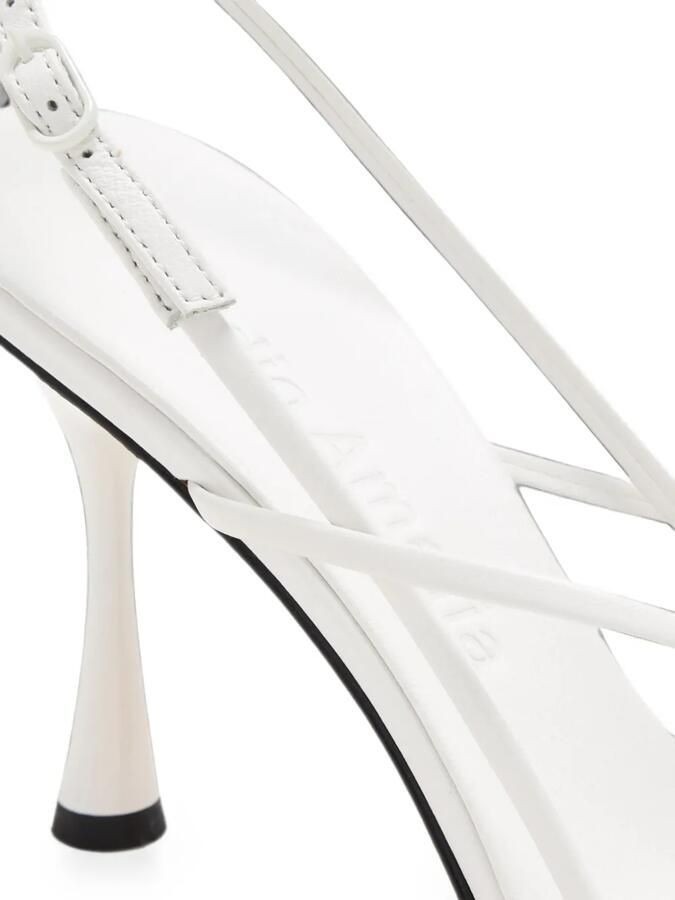 Studio Amelia Wishbone sandalen met bandjes Wit - Foto 2