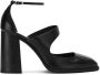 Studio Chofakian leer cut-out pumps Zwart - Thumbnail 1