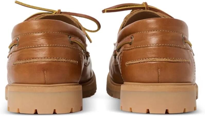 Studio Nicholson Guston gerafelde leren bootschoenen Bruin - Foto 5
