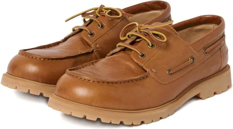 Studio Nicholson Guston gerafelde leren bootschoenen Bruin - Foto 4