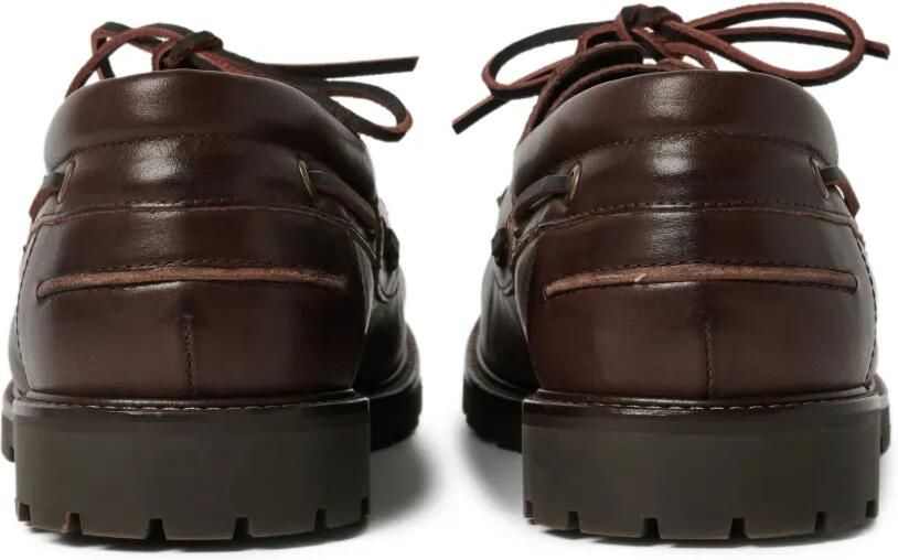 Studio Nicholson Guston gerafelde leren bootschoenen Bruin - Foto 4