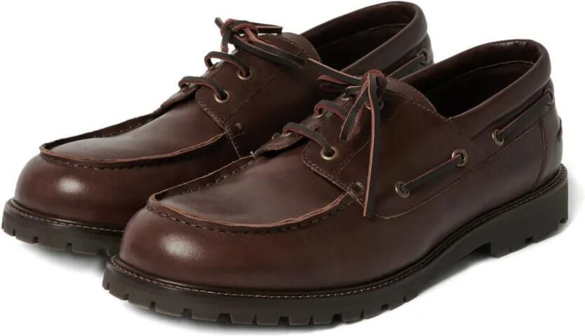 Studio Nicholson Guston gerafelde leren bootschoenen Bruin - Foto 5