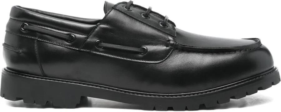 Studio Nicholson Guston leren bootschoenen Zwart
