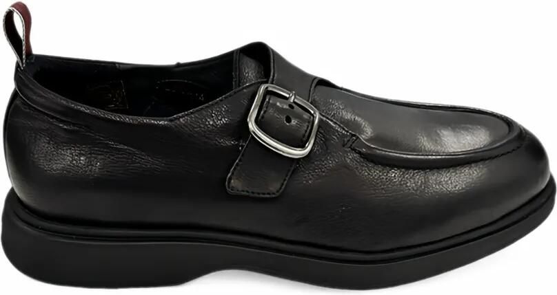 Sturlini firenze Bufalo SC buckle-fastening leather loafers Zwart