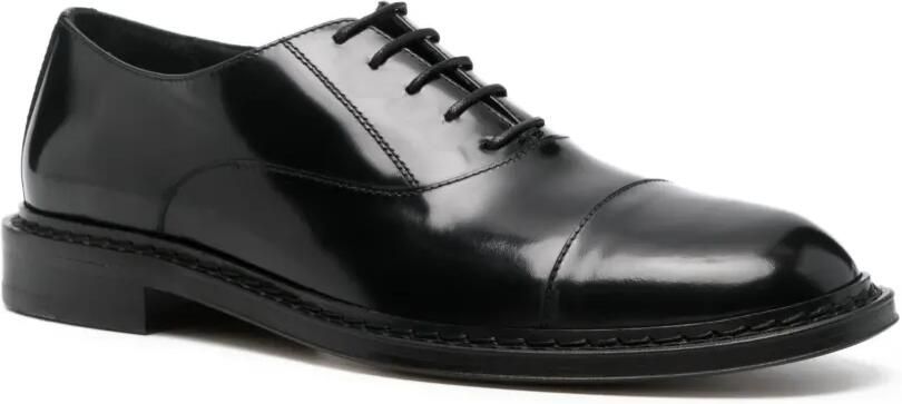 Sturlini firenze Derby schoenen met bewerkte neus Zwart - Foto 3