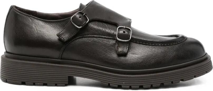 Sturlini firenze Loafers met dubbele gespsluiting Bruin