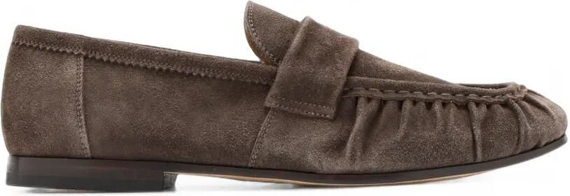Sturlini firenze New Brenta suède loafers met ruches Bruin