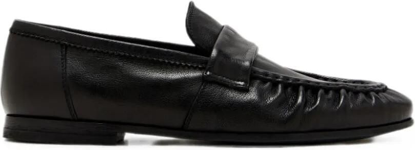 Sturlini firenze Penny loafers met ruches Zwart