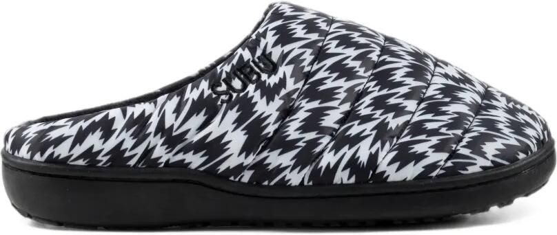 SUBU Gewatteerde slippers Zwart