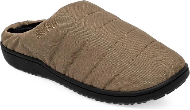 SUBU Nannen F-Line gewatteerde slippers met geborduurd logo Bruin - Foto 2