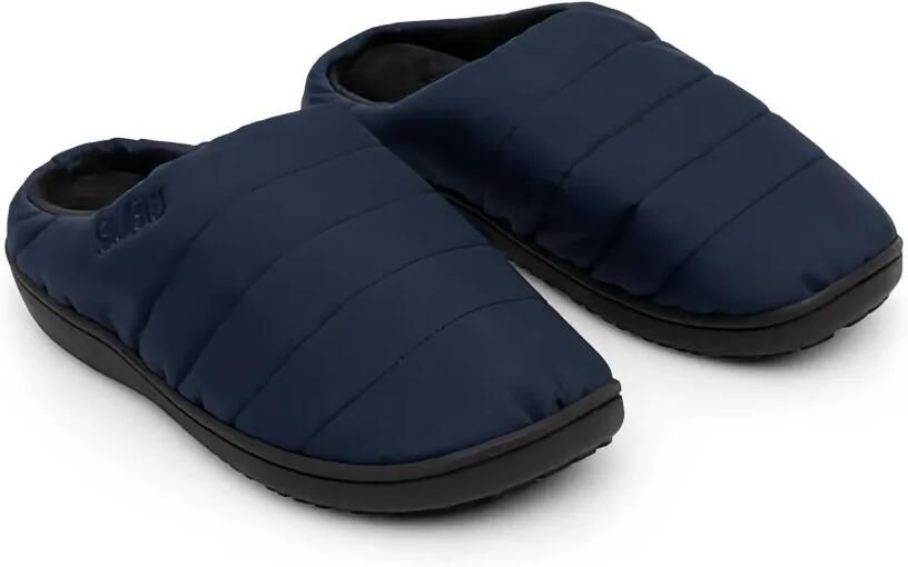 SUBU Nannen F-Line gewatteerde slippers met logodetail Blauw - Foto 5