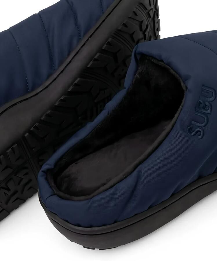 SUBU Nannen F-Line gewatteerde slippers met logodetail Blauw - Foto 3