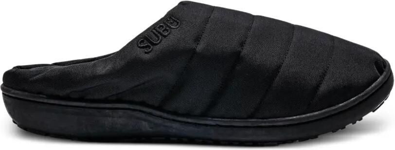 SUBU Nannen slippers met geborduurd logo Zwart