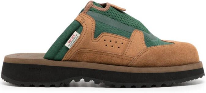 Suicoke Boma tweekleurige slippers Bruin