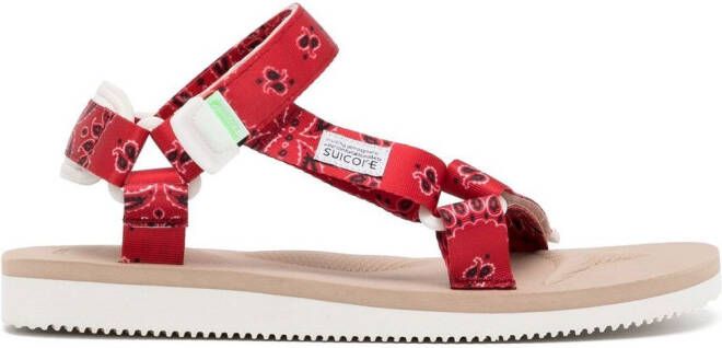 Suicoke DEPA-Cab sandalen met paisley-print Rood