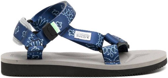 Suicoke DEPA-Cab sandalen met paisley-print Zwart