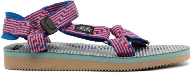 Suicoke DEPA-JC sandalen met jacquard Blauw