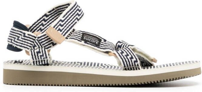 Suicoke DEPA-JC sandalen met jacquard Blauw
