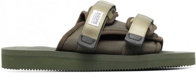 Suicoke Moto-Cab sandalen met dubbele bandjes Groen