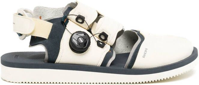 Suicoke HAKU-ab sandalen met gespleten neus Wit