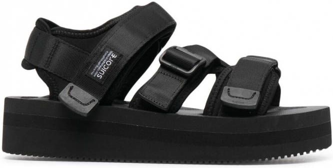 Suicoke Kisee sandalen met open neus Zwart