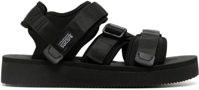 Suicoke Kisee-VPO sandalen met logo Zwart