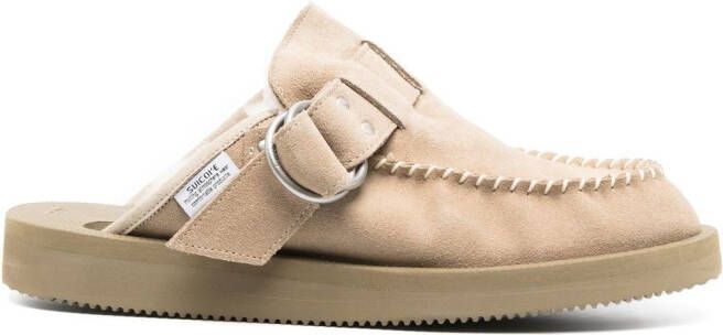 Suicoke Lemi suède loafers Beige