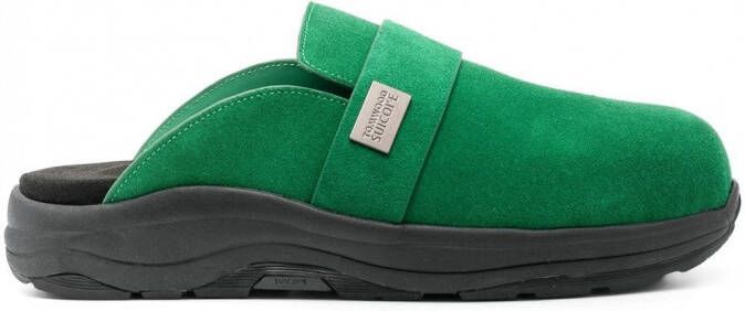 Suicoke Leren slippers Groen