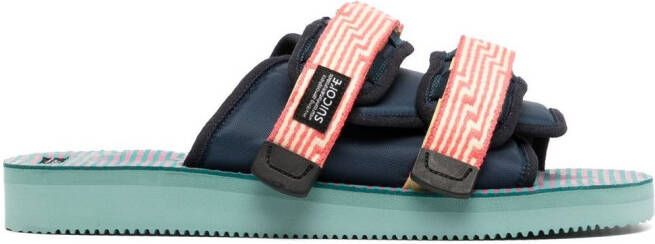 Suicoke Moto sandalen met klittenband Blauw