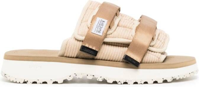 Suicoke Moto-Shellab sandalen met logopatch Beige