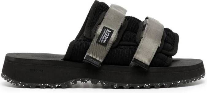 Suicoke Moto-Shellab sandalen met logopatch Zwart